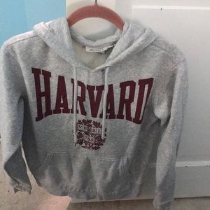 H&M grey & crimson red Harvard hoodie/sweatshirt
